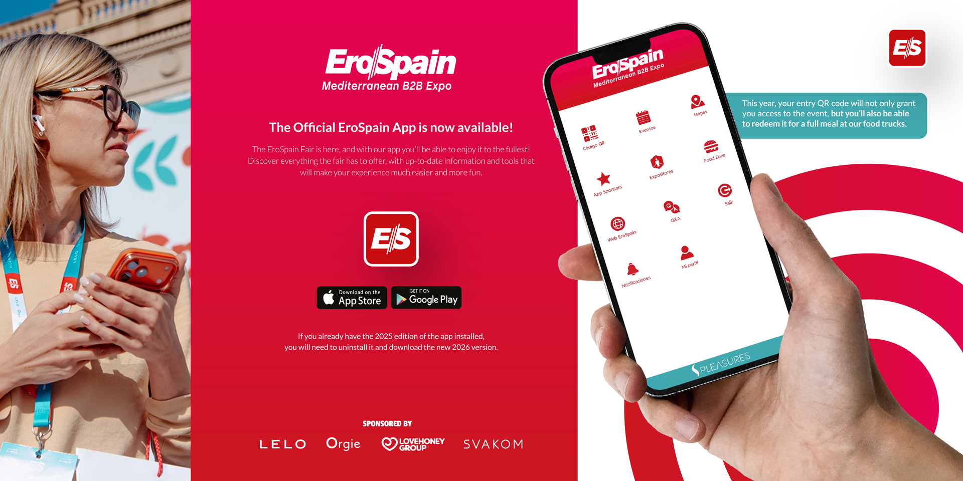 Mockups de la app EroSpain en dispositivos móviles